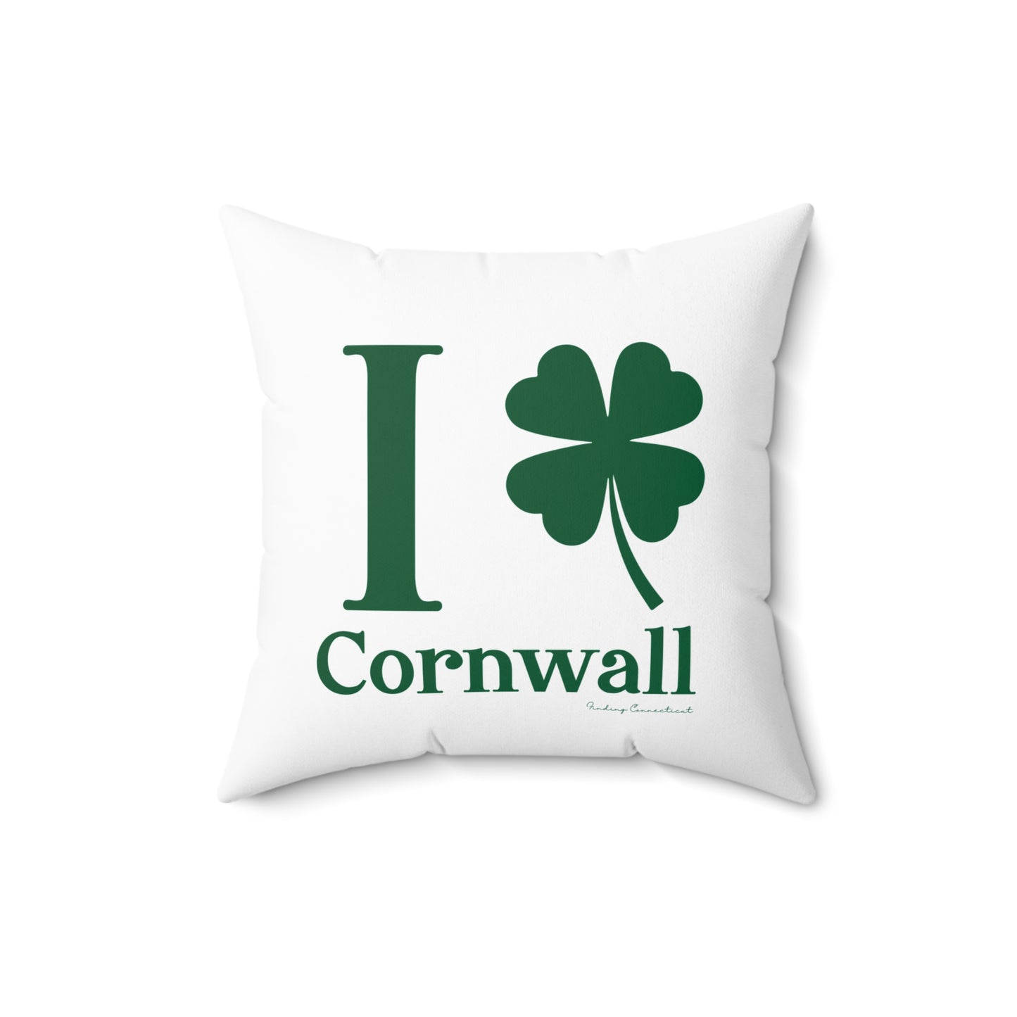 I Clover Cornwall Spun Polyester Square Pillow