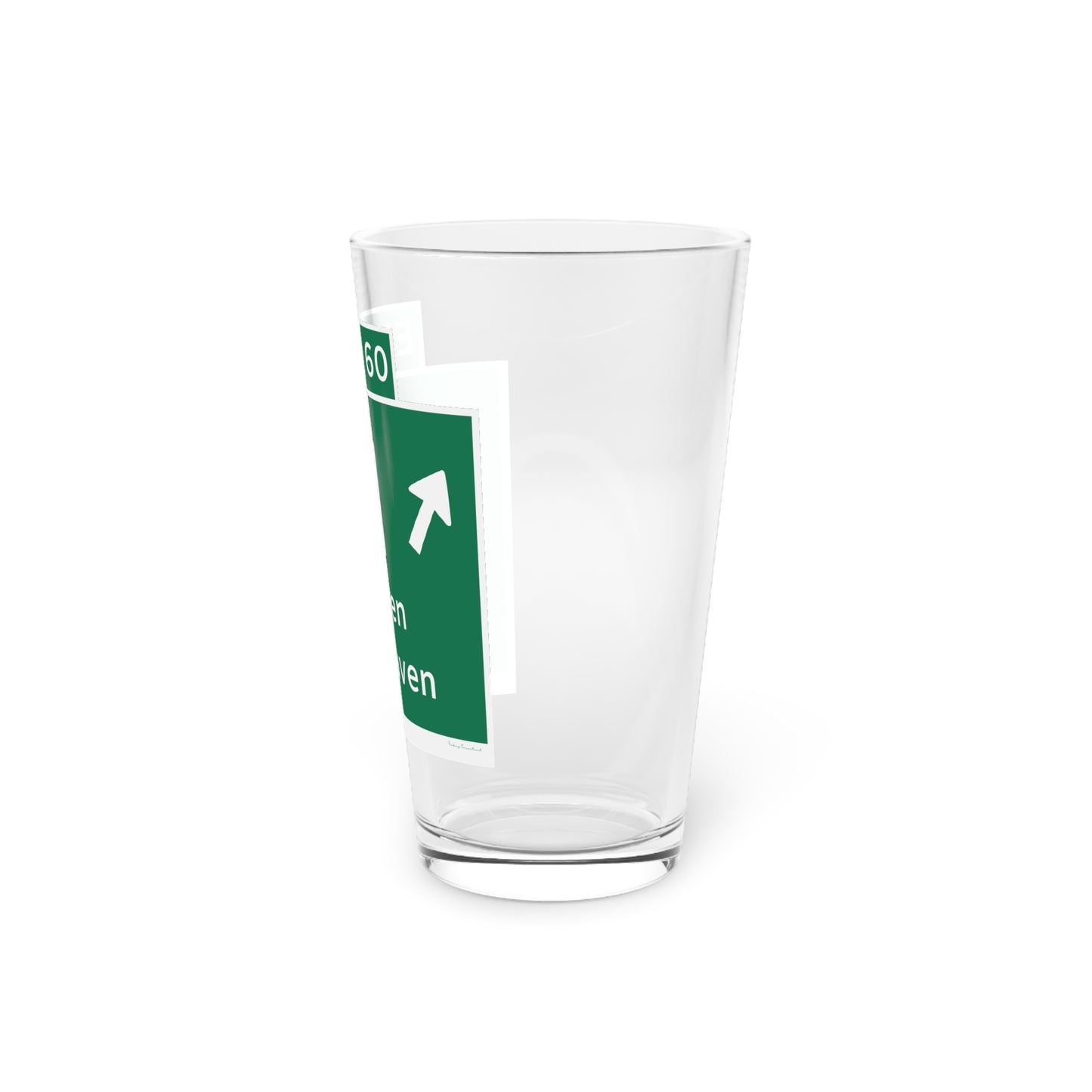 Vintage WCP Exit 60 Sign Pint Glass, 16oz