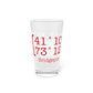 Bridgeport Coordinates Pint Glass, 16oz