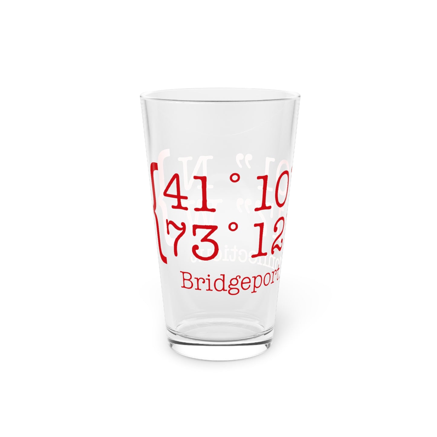Bridgeport Coordinates Pint Glass, 16oz