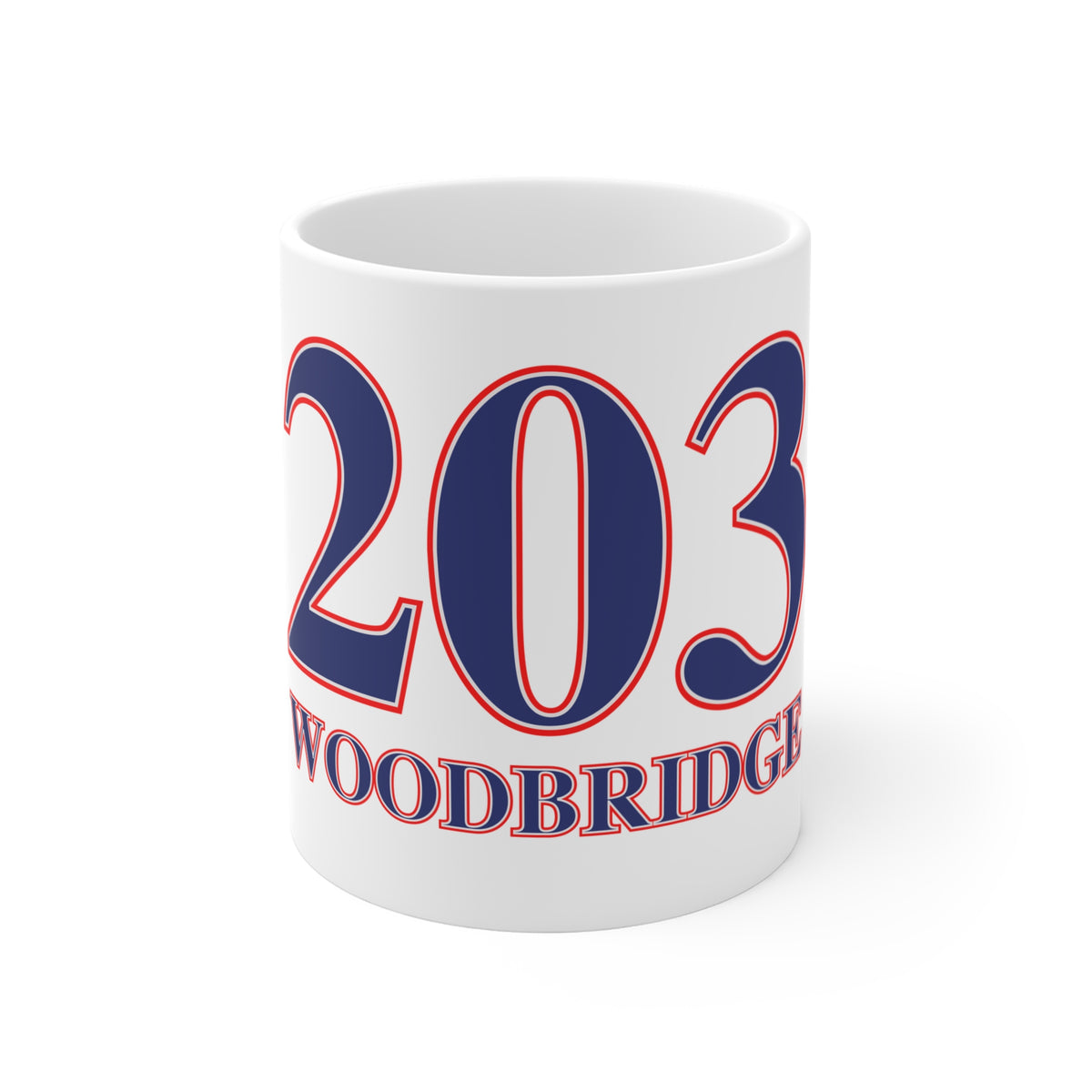 Woodbridge Red, White & Blue Mug 11oz