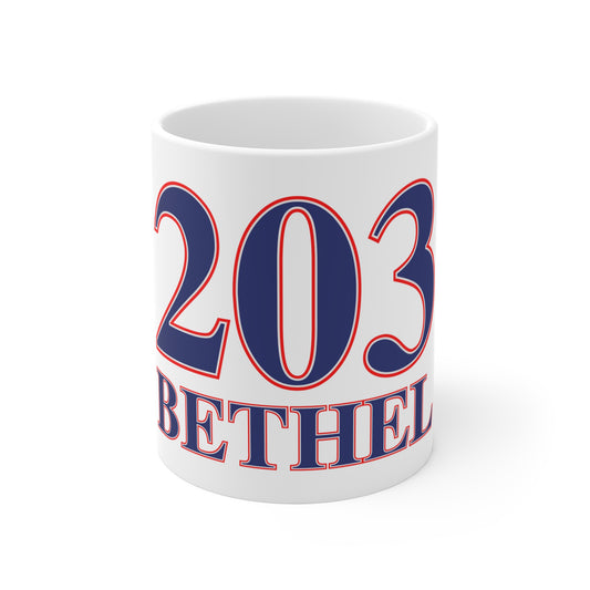 203 Bethel Trumbull Red, White & Blue Mug 11oz