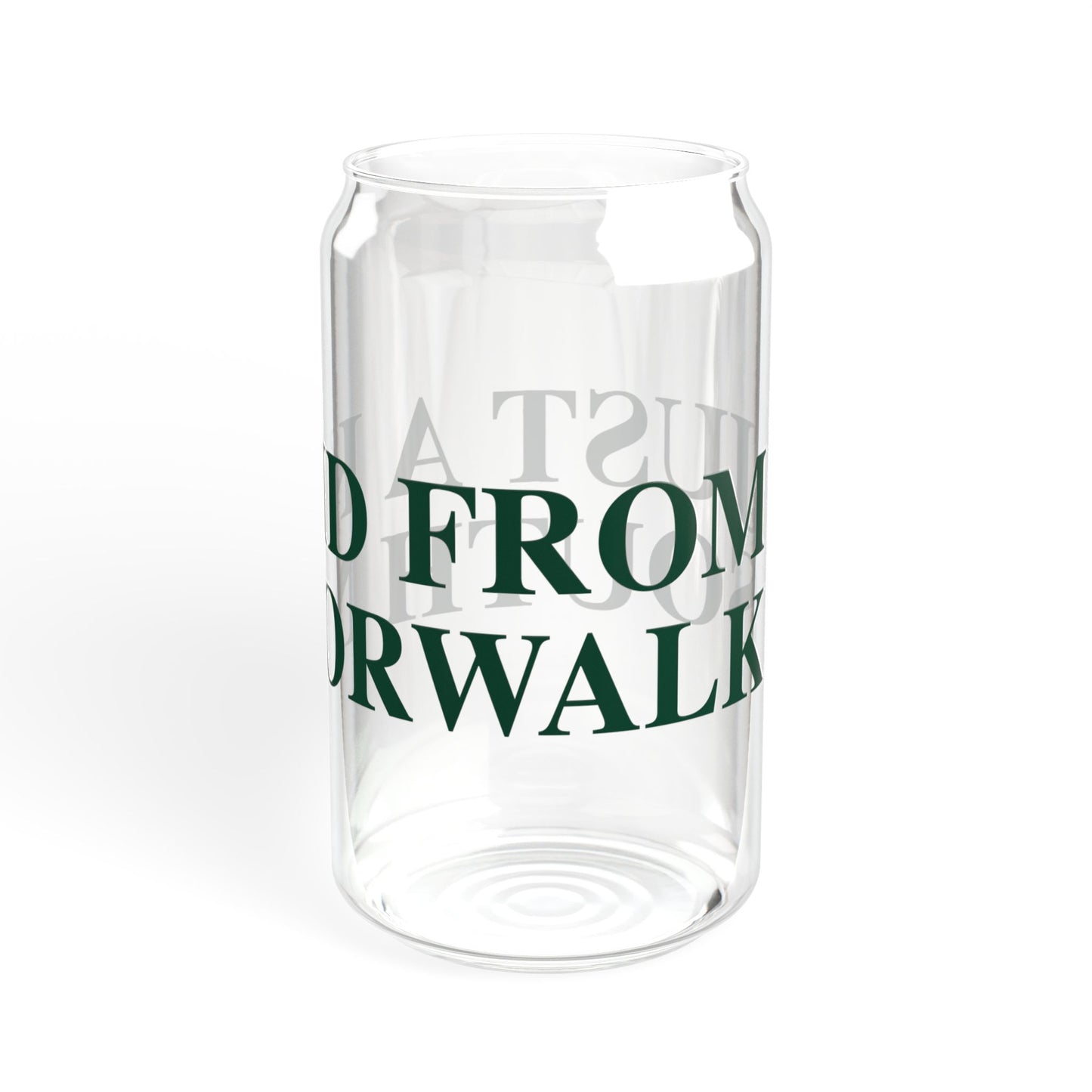 Just a kid from South Norwalk Sipper Glass, 16oz