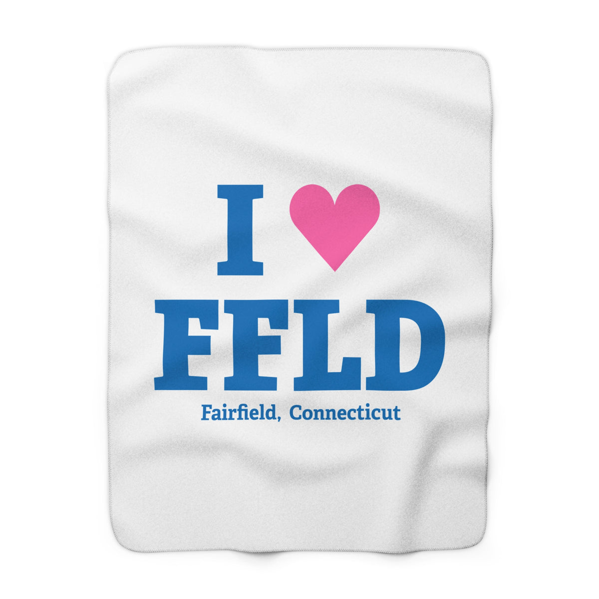 I Heart FFLD Sherpa Fleece Blanket