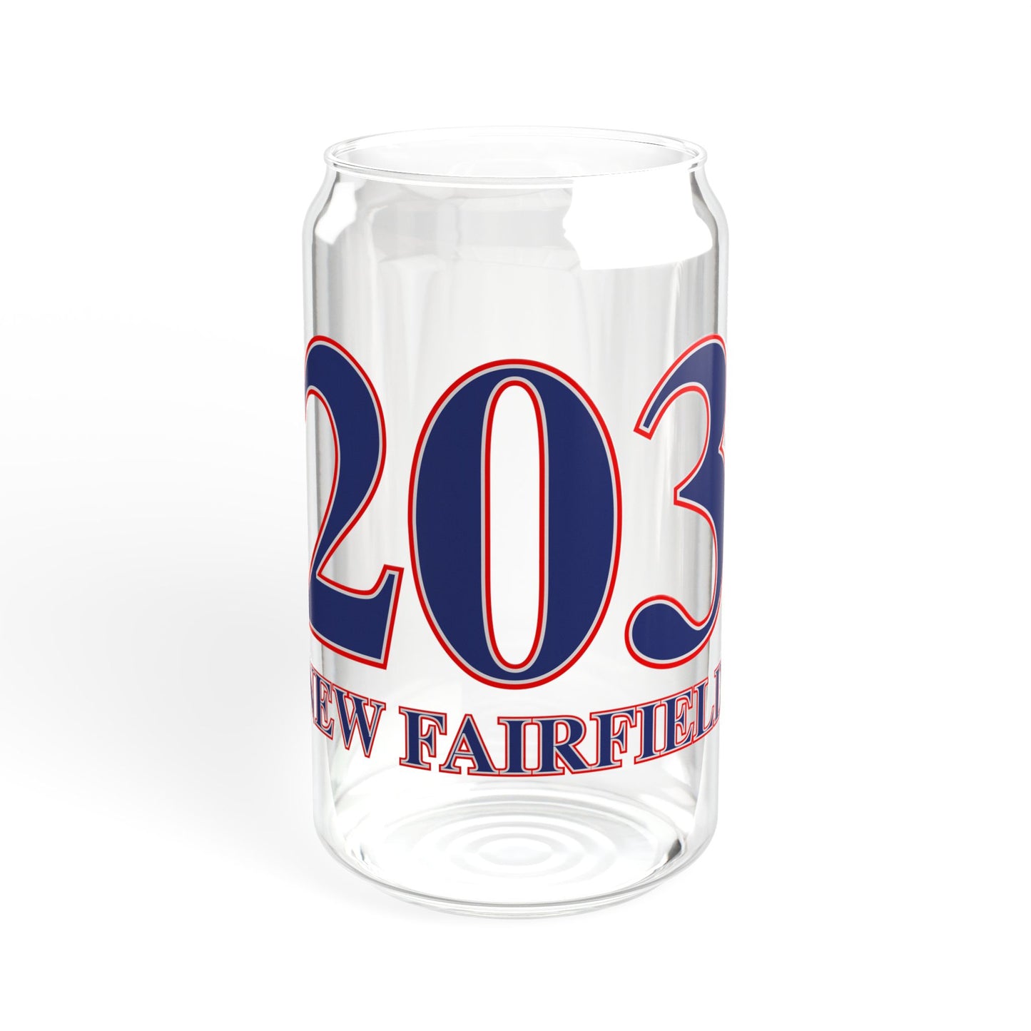 203 New Fairfield Red, White & Blue Sipper Glass, 16oz