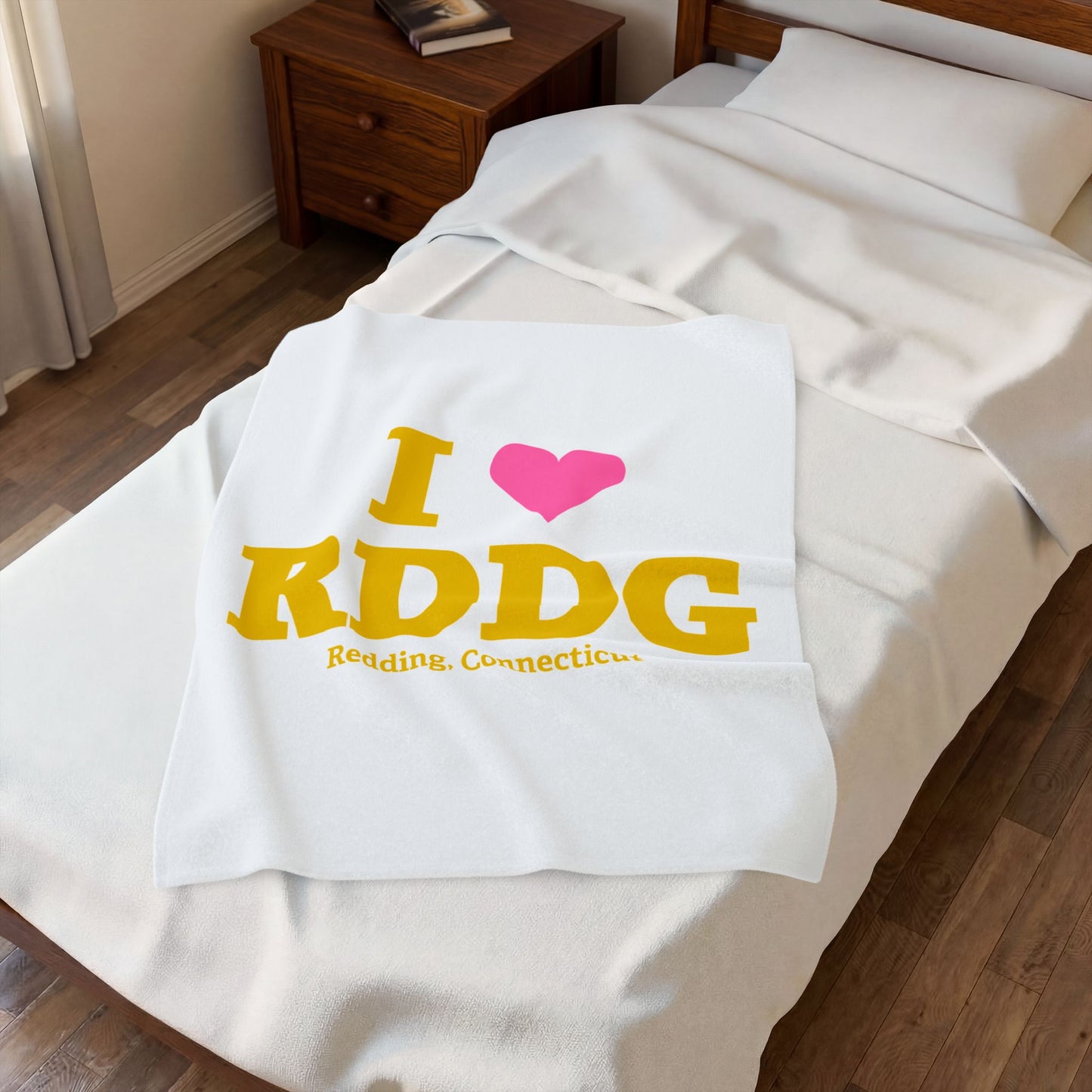 I Heart RDDG Velveteen Plush Blanket