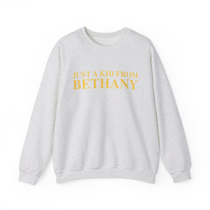 Just a kid from Bethany Unisex Heavy Blend™ Crewneck Sweatshirt