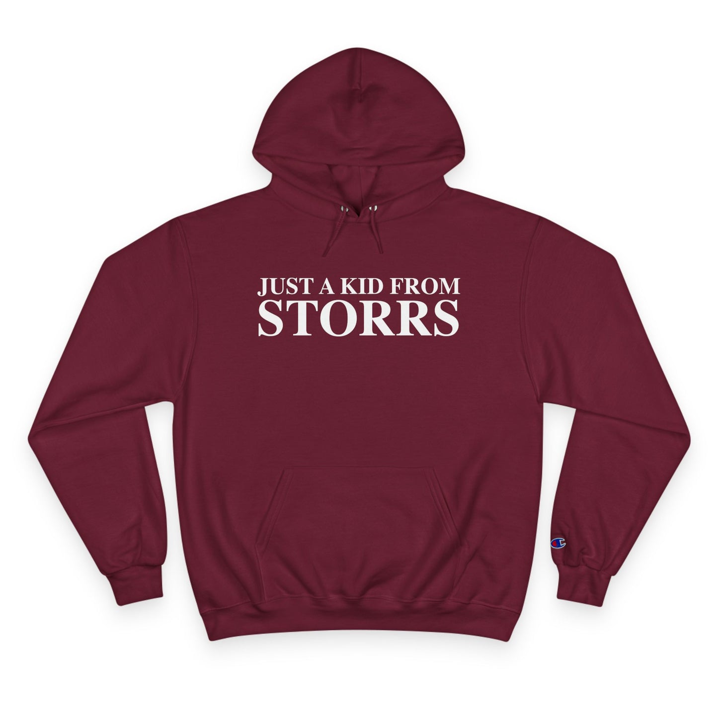 Just a kid from Storrs Champion Hoodie