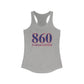 860 Barkhamsted Red White & Blue Women's Ideal Racerback Tank Top
