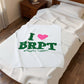 I Heart BRPT Velveteen Plush Blanket