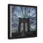 In the middle of the bridge Gallery Canvas Wraps, Square Frame