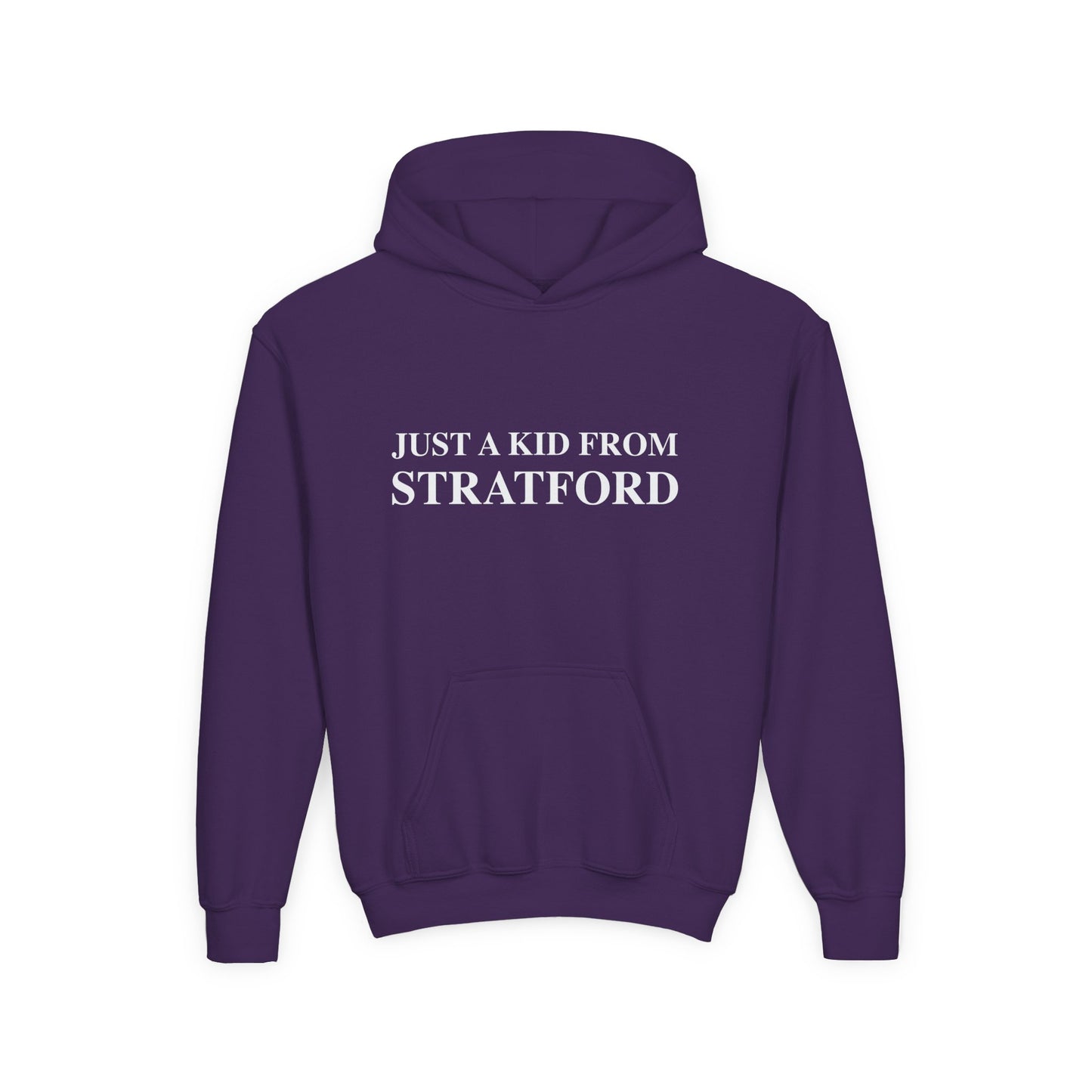 Just a kid from Stratford Youth Heavy Blend Hooded Sweatshirt