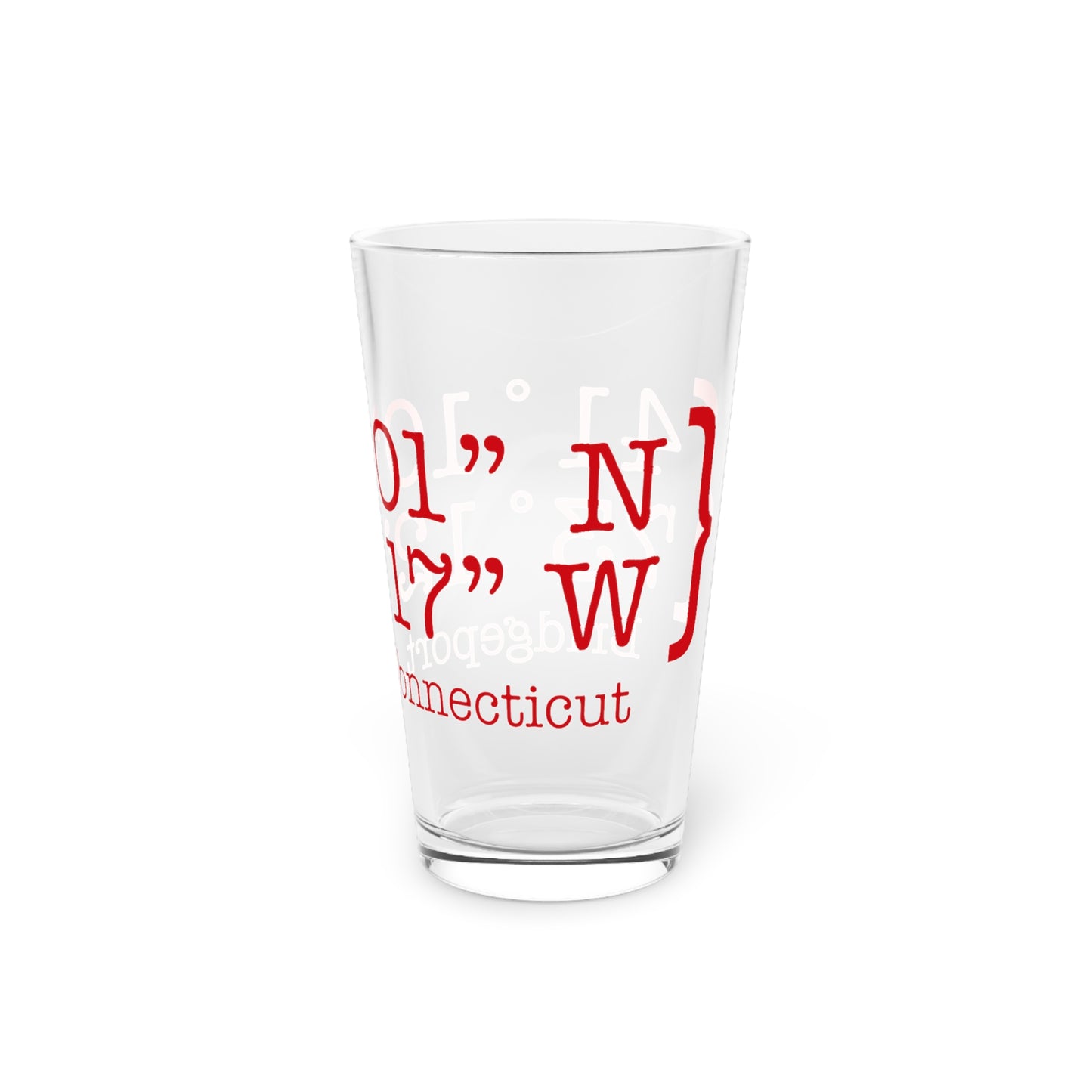 Bridgeport Coordinates Pint Glass, 16oz