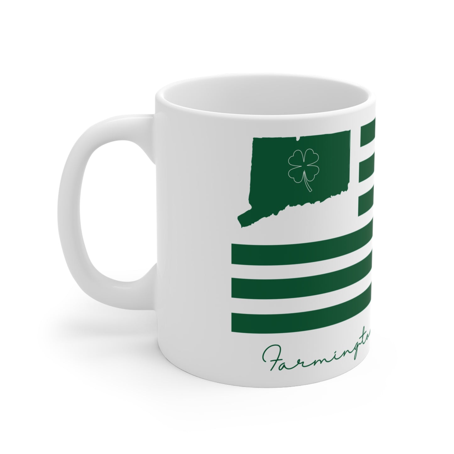 Farmington Connecticut St. Patrick’s Day Flag Mug 11oz