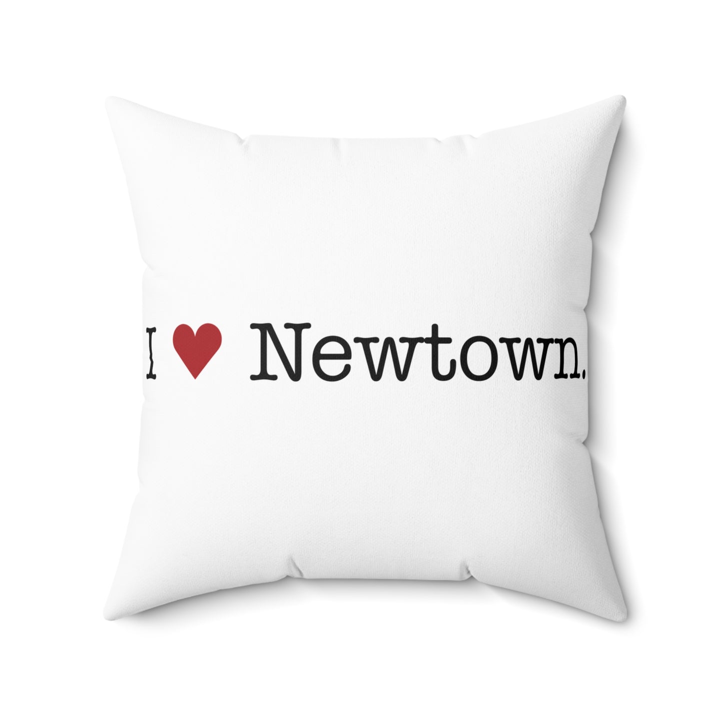 I Heart Newtown.  Spun Polyester Square Pillow