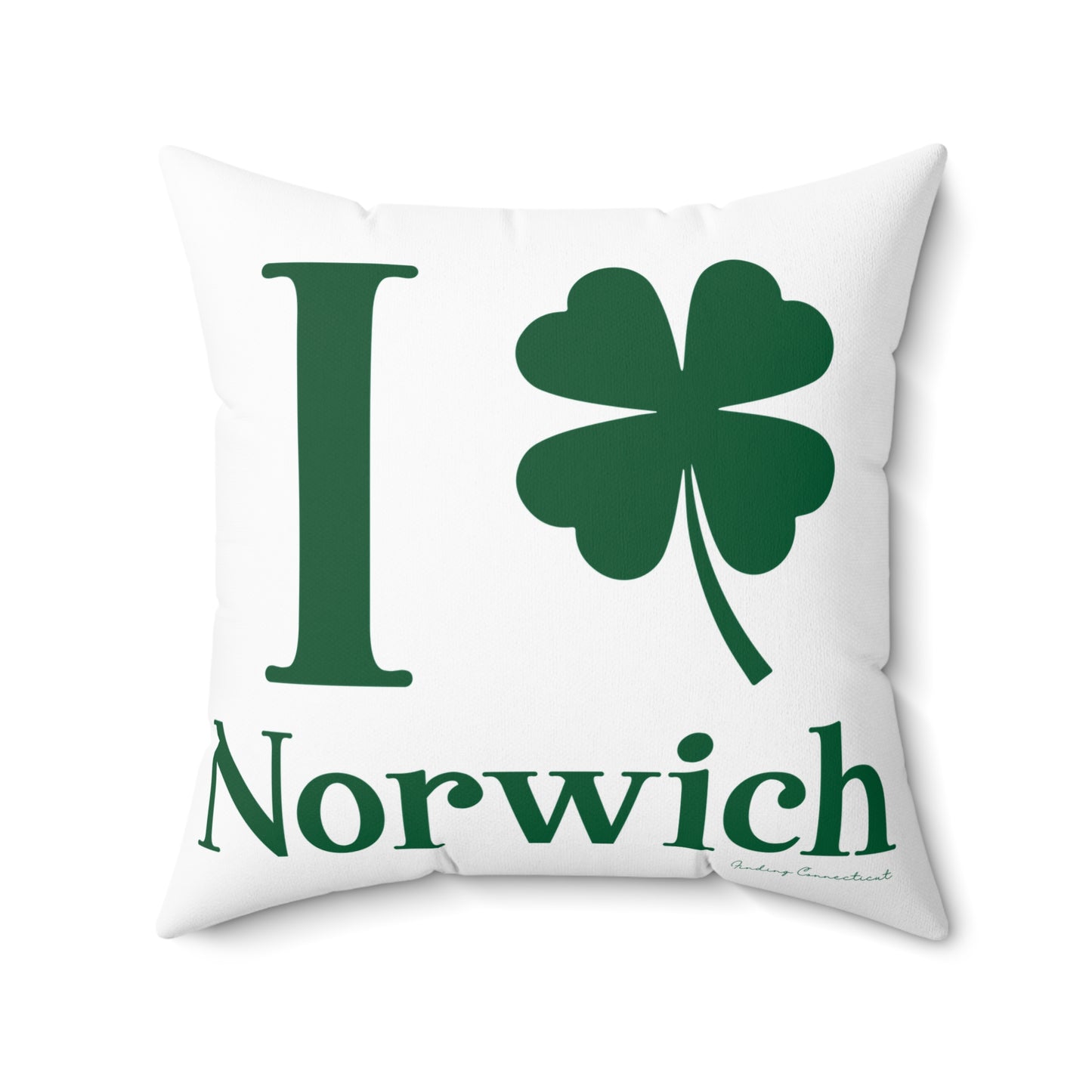 I Clover Norwich Spun Polyester Square Pillow