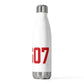 06607 Bridgeport Connecticut Zip Code 20oz Insulated Bottle