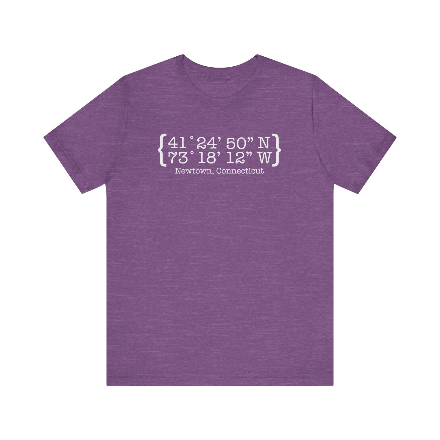 Newtown Coordinates Unisex Jersey Short Sleeve T-Shirt