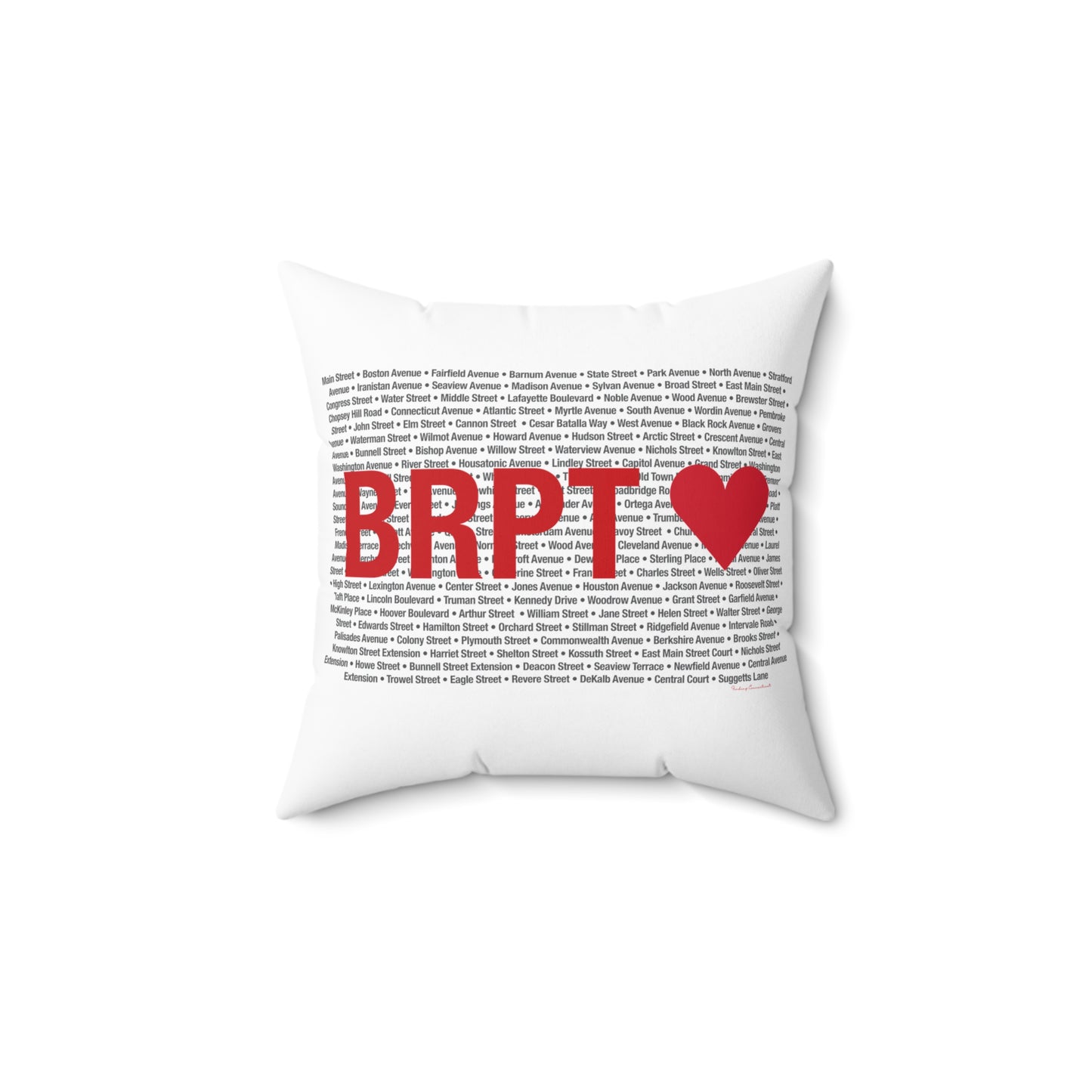 Bridgeport Love Spun Polyester Square Pillow