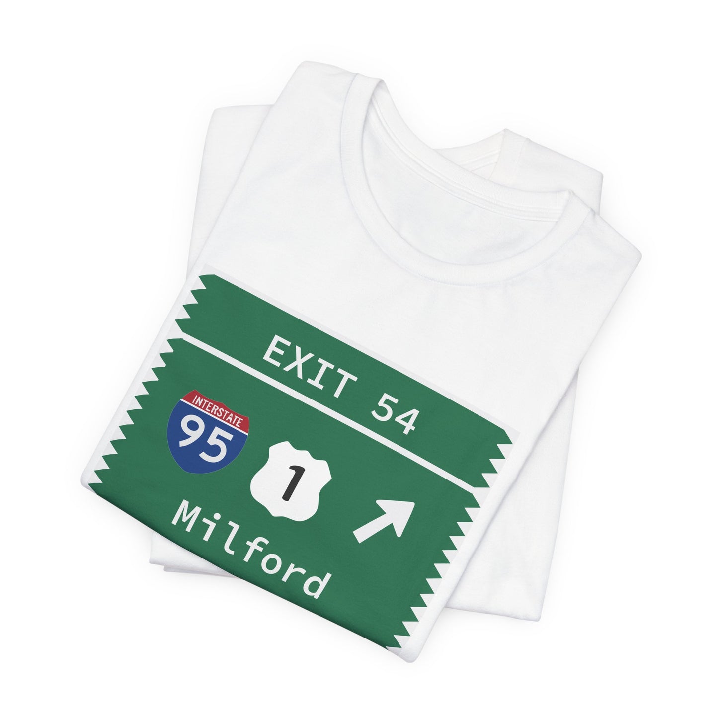 Vintage Merritt Parkway Exit 54 Sign Unisex Jersey Short Sleeve T-Shirt