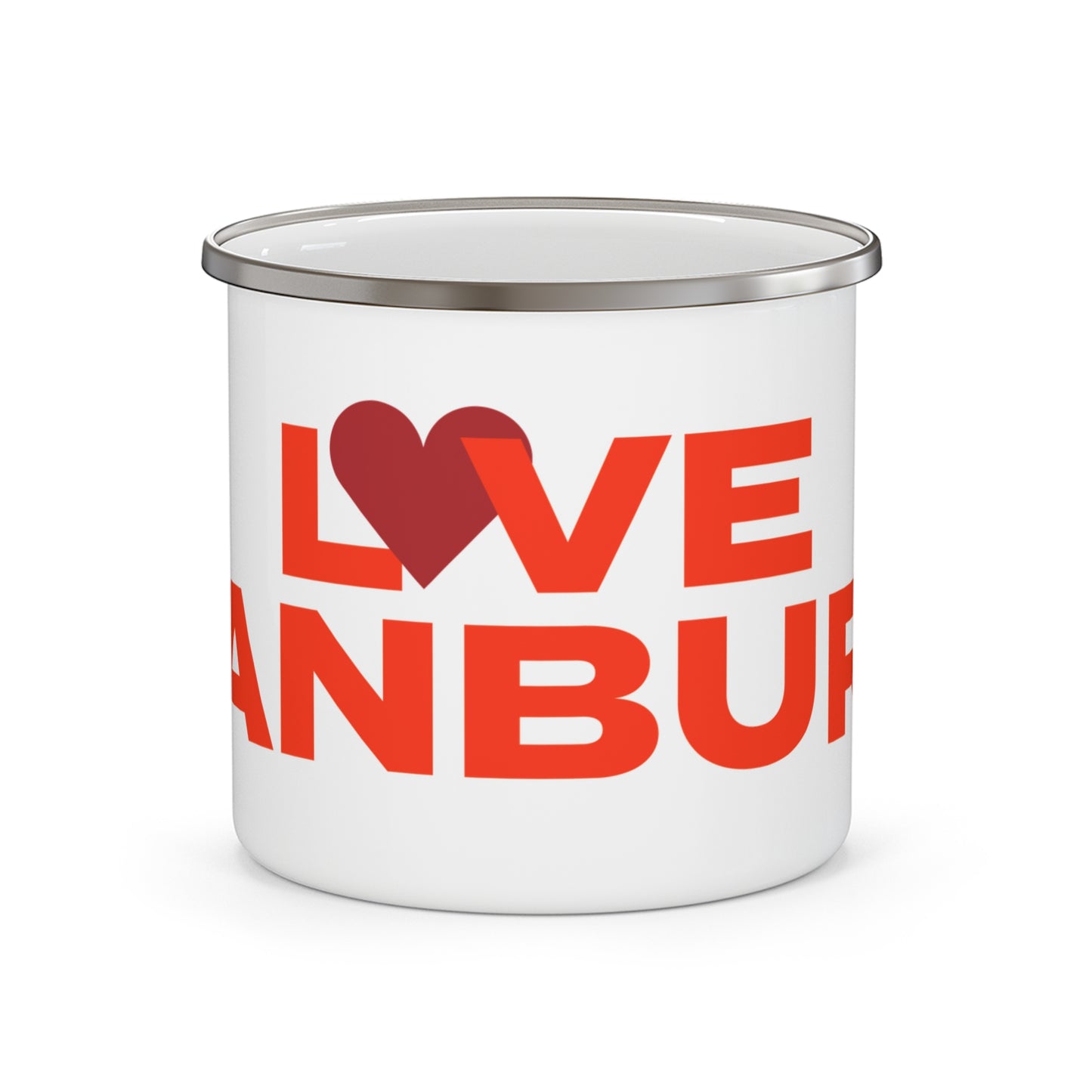 Love Danbury Enamel Camping Mug