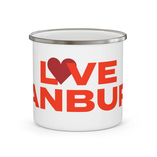 Love Danbury Enamel Camping Mug