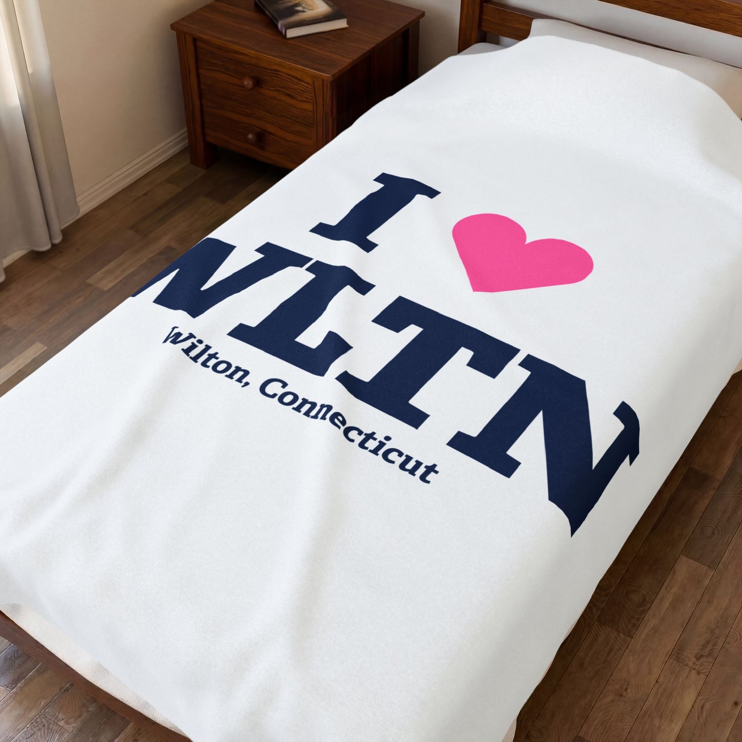 I Heart WLTN Velveteen Plush Blanket