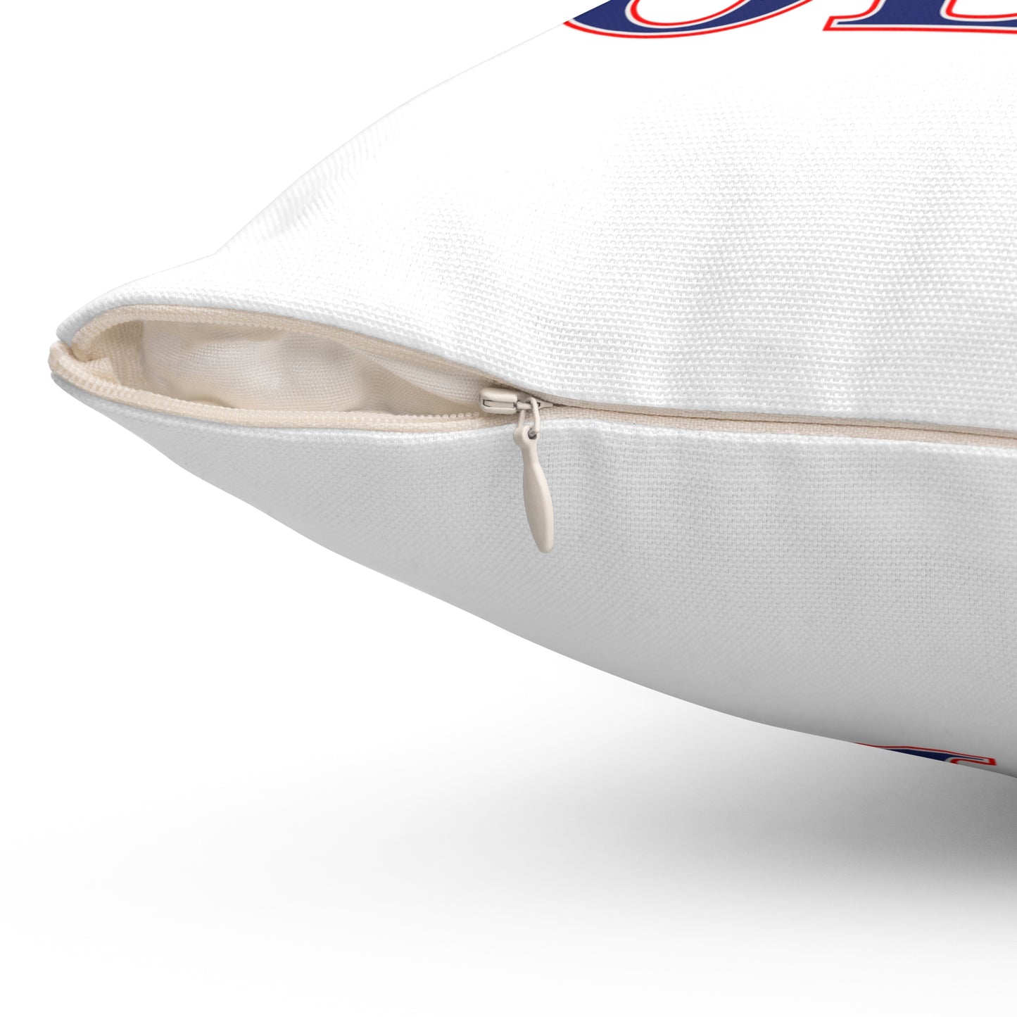 860 Bolton Red, White & Blue Spun Polyester Square Pillow