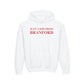 Just a kid from Branford Youth Heavy Blend Hooded Sweatshirt