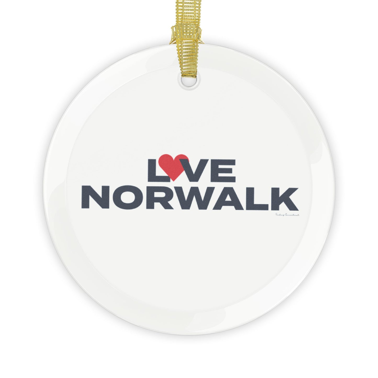 Love Norwalk Glass Ornaments