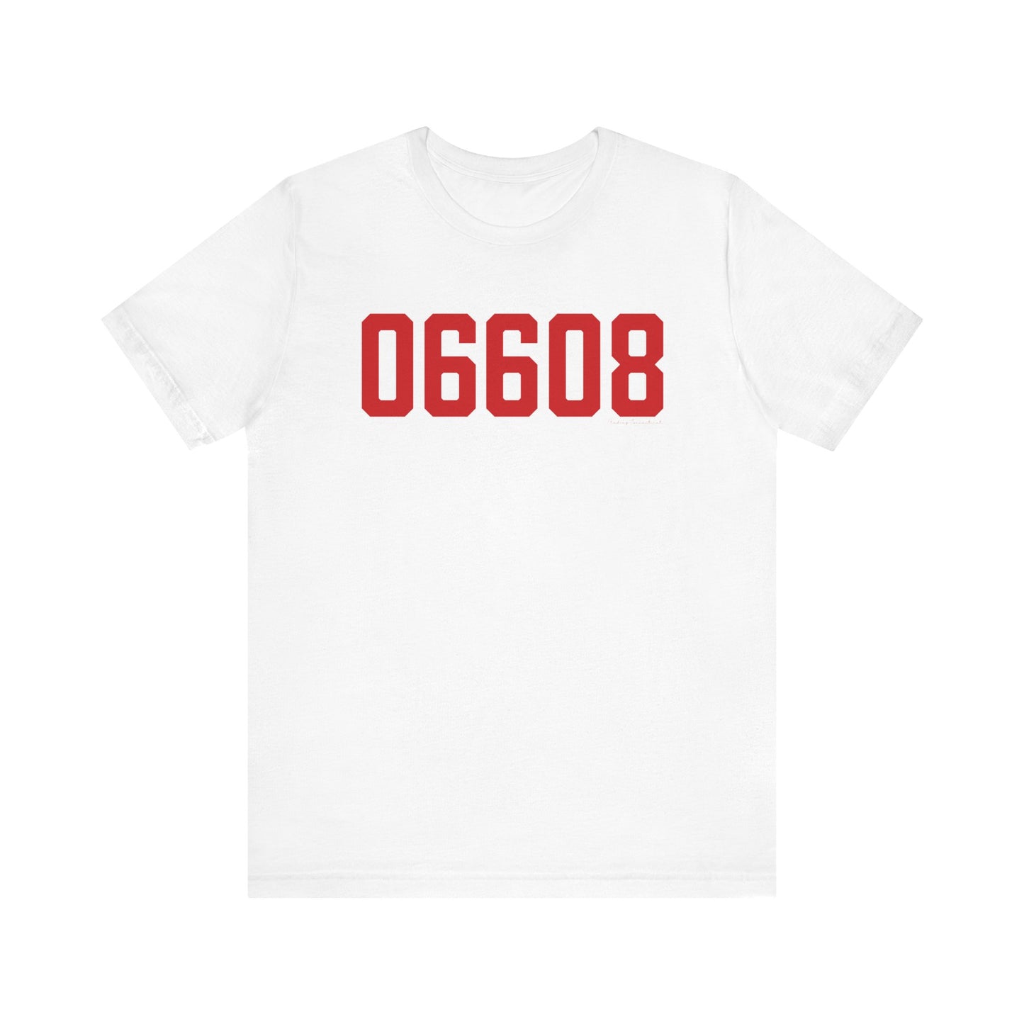 06608 Bridgeport Connecticut Zip Code Unisex Jersey Short Sleeve T-Shirt