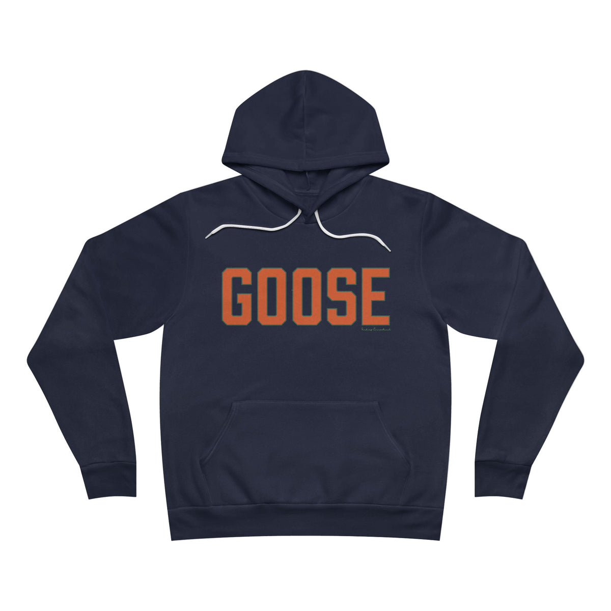 Goose Zip Code - Orange & Green Unisex Sponge Fleece Pullover Hoodie