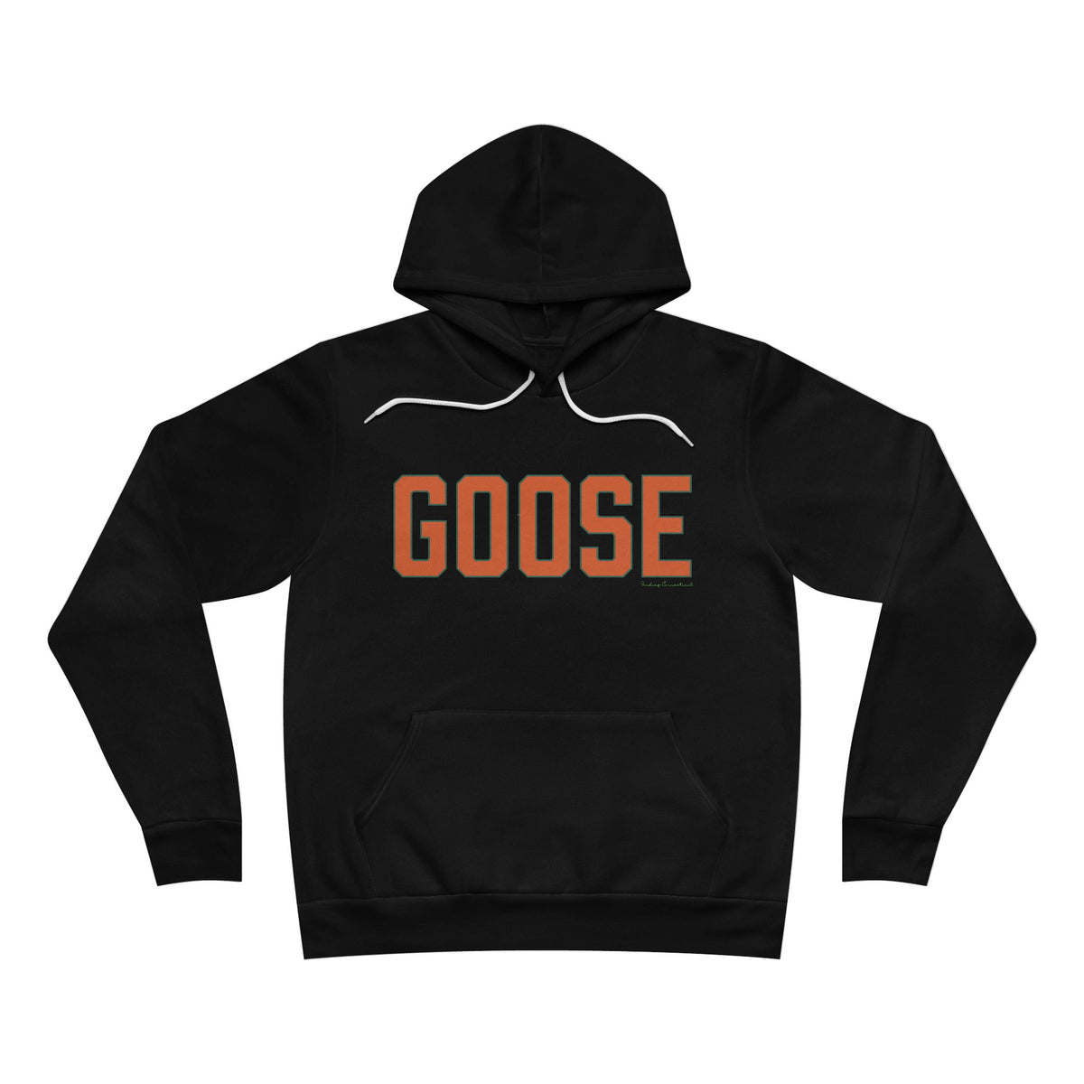 Goose Zip Code - Orange & Green Unisex Sponge Fleece Pullover Hoodie
