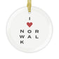 Norwalk Vision  Glass Ornaments