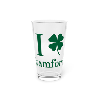 I Clover Stamford Pint Glass, 16oz