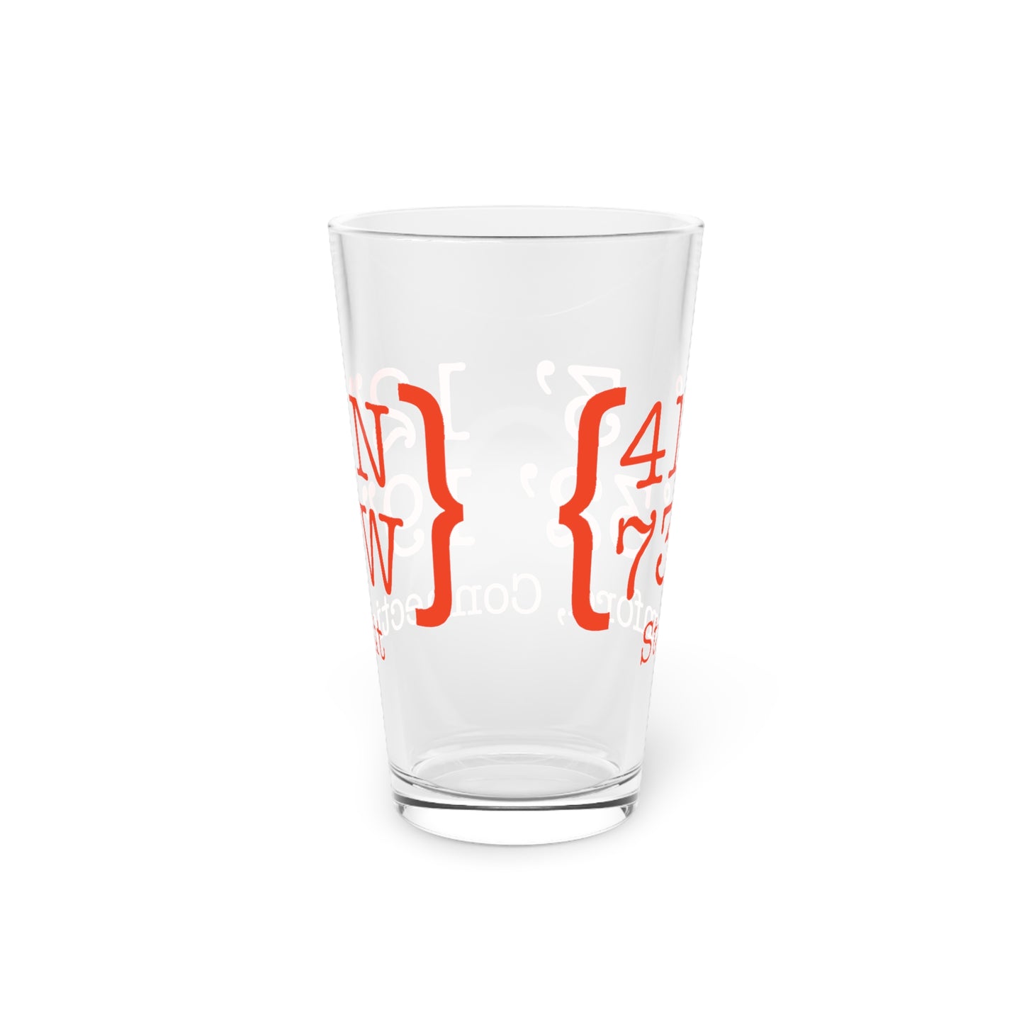 Stamford Coordinates  Pint Glass, 16oz