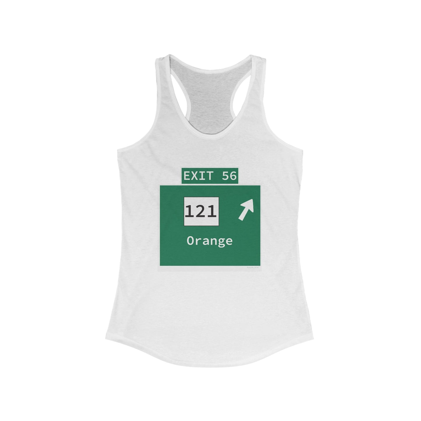 Vintage WCP Exit 56 Sign Women's Ideal Racerback Tank Top