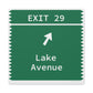 Vintage Merritt Parkway Exit 29 Sign Matte Canvas, Stretched, 1.25"