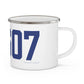06607 Bridgeport Connecticut Zip Code Enamel Camping Mug