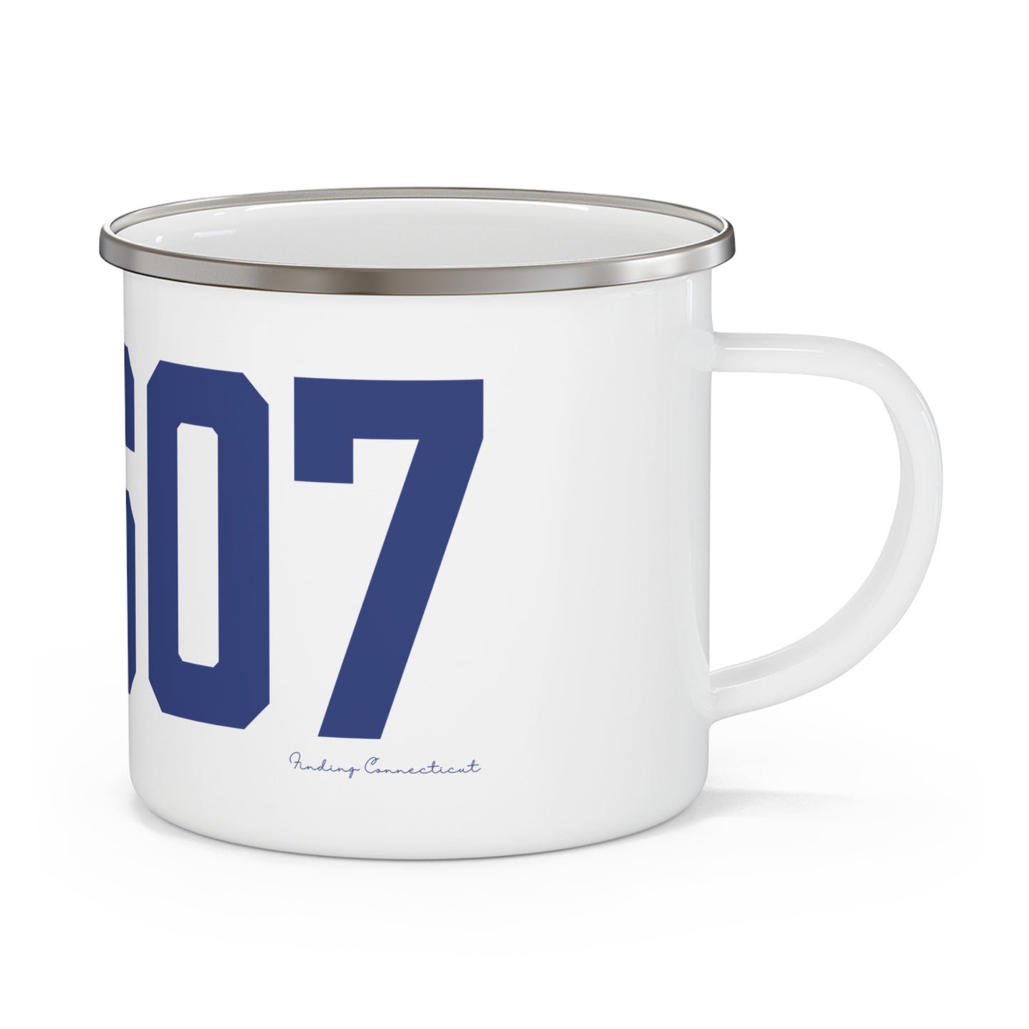 06607 Bridgeport Connecticut Zip Code Enamel Camping Mug