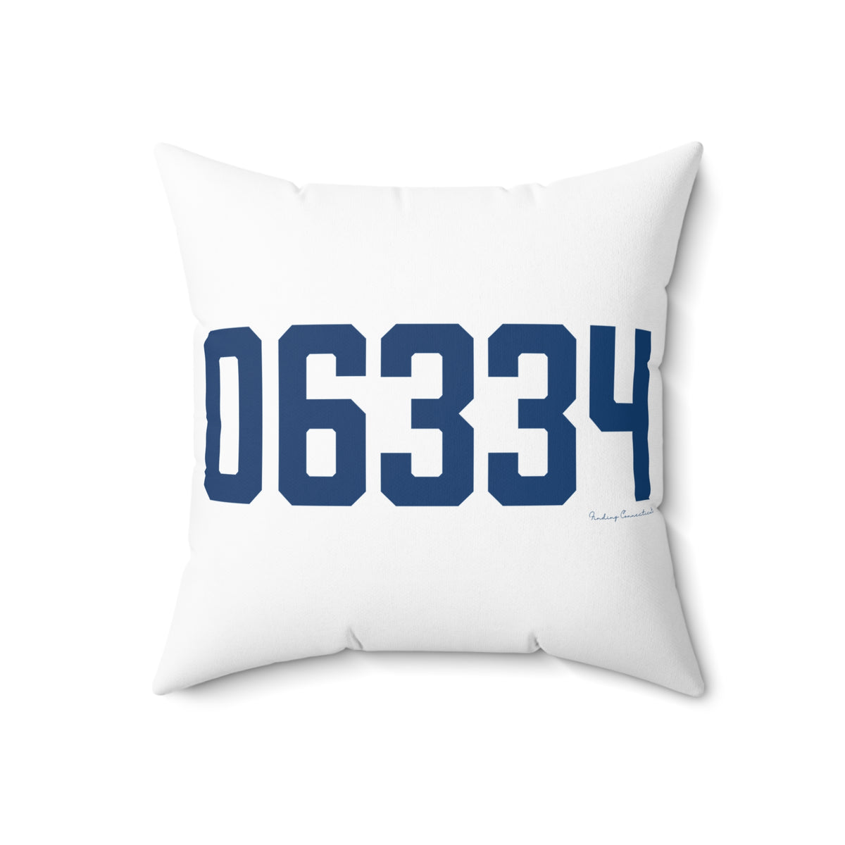 06334 Bozrah Connecticut Zip Code Spun Polyester Square Pillow