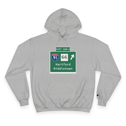 Vintage WCP Exit 68-NE Sign Champion Hoodie