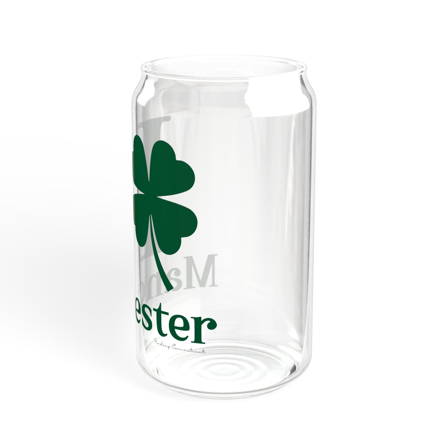 I Clover Manchester Sipper Glass, 16oz