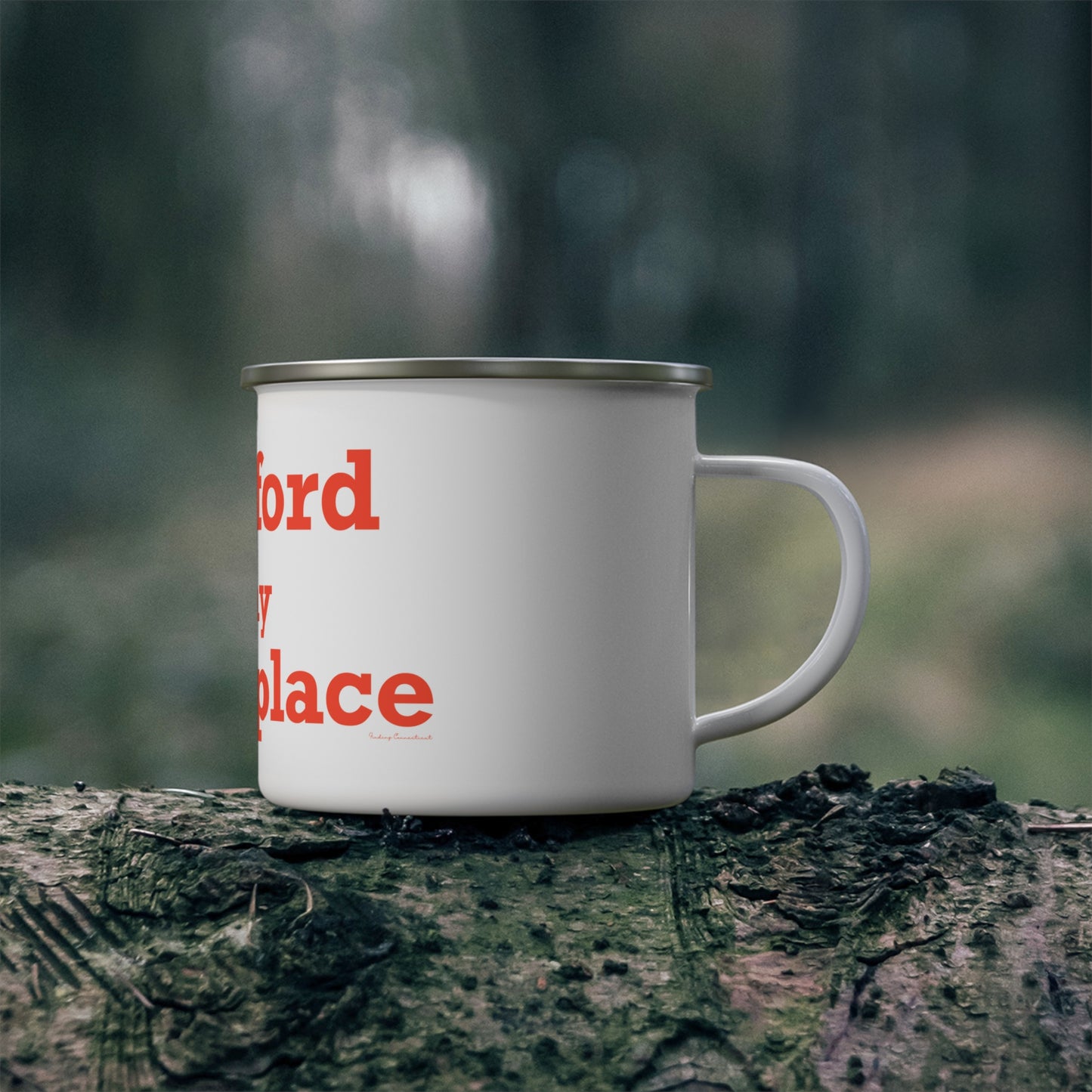 Stamford Is My Happy Place Enamel Camping Mug