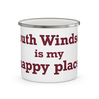South Windsor is My Happy Place  Enamel Camping Mug