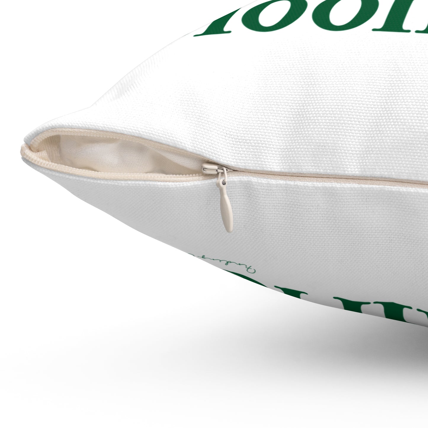 I Clover Bloomfield Spun Polyester Square Pillow