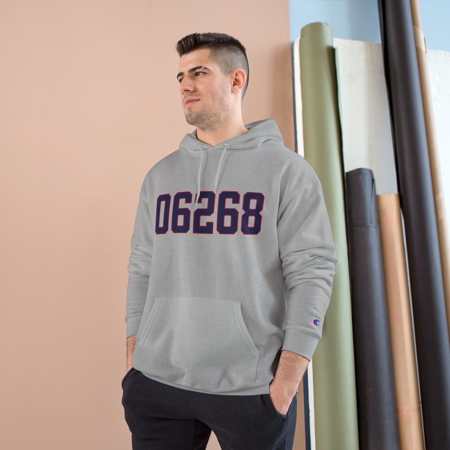 06268 Storrs Connecticut Zip Code Champion Hoodie Sweatshirt