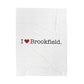 I Heart Brookfield. Velveteen Plush Blanket