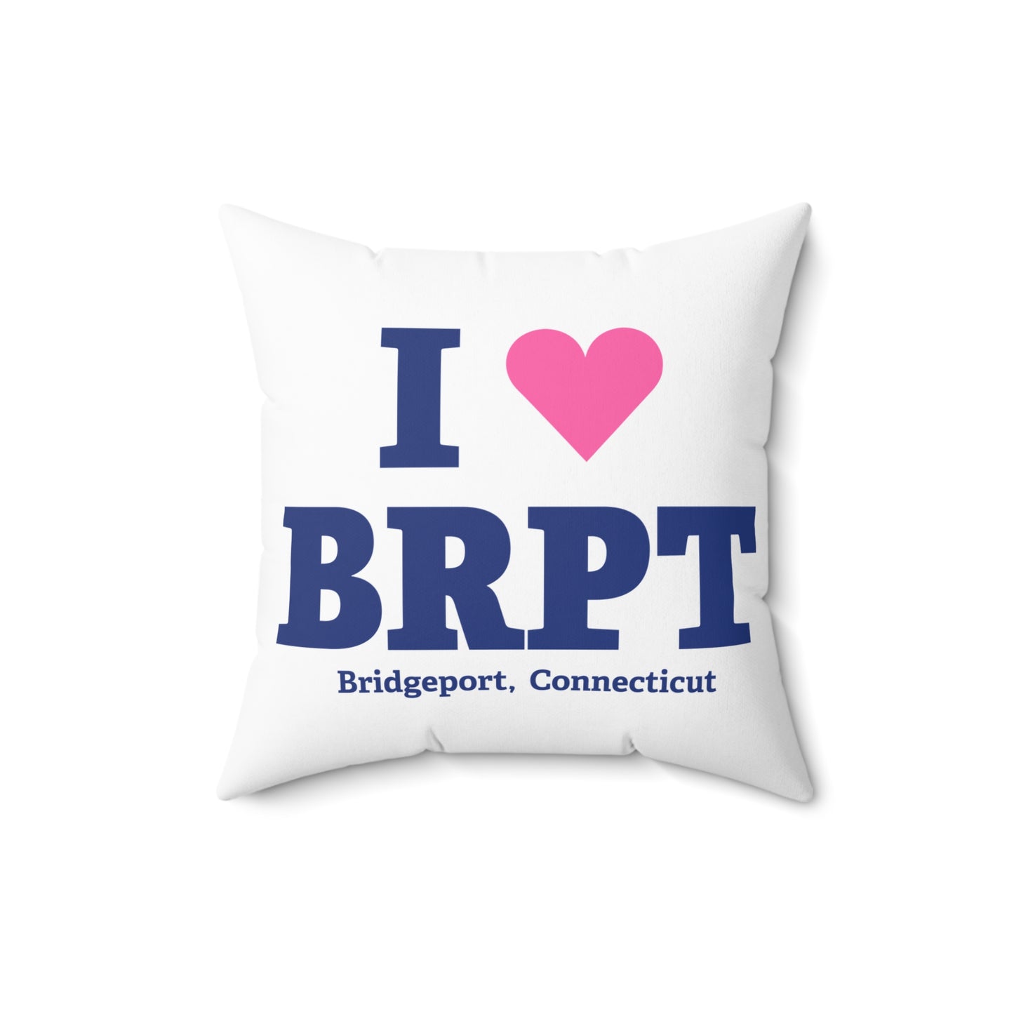I Heart BRPT Spun Polyester Square Pillow