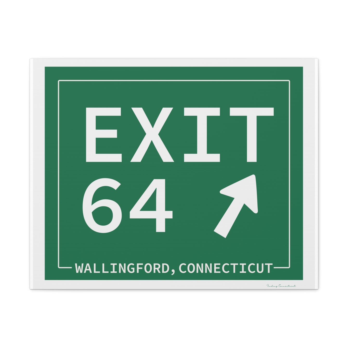 Vintage Exit 64 WCP Sign Matte Canvas, Stretched, 1.25"